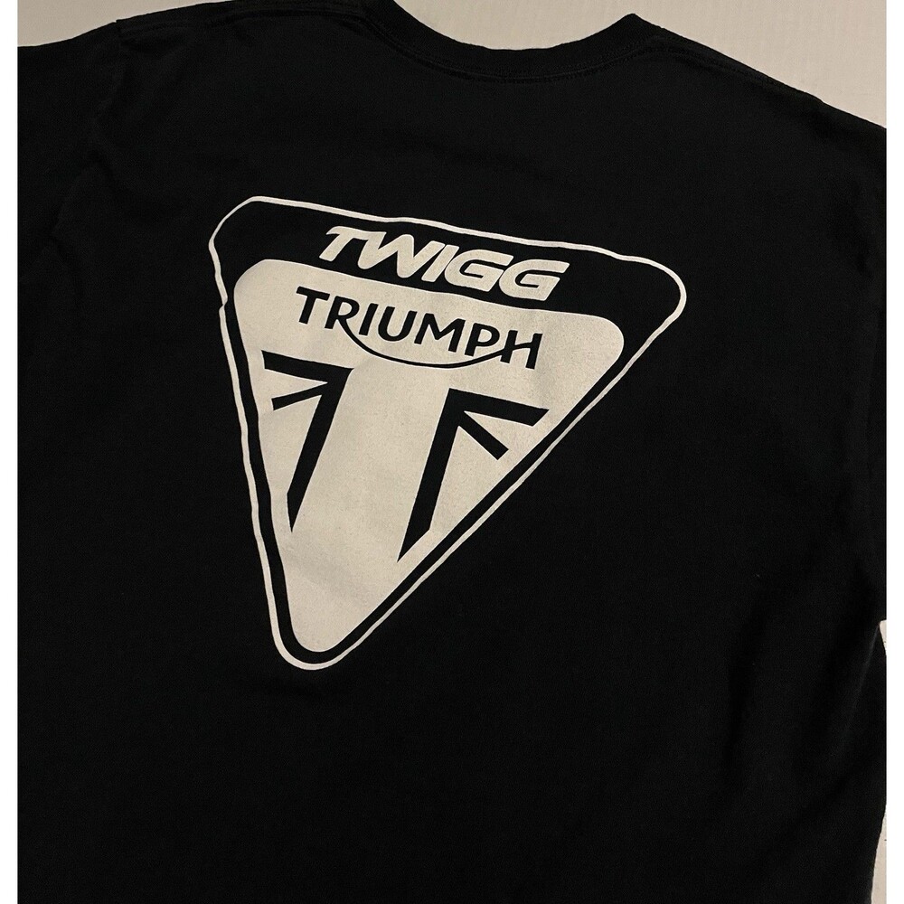 Triumph Motorcycle Twigg Cycles Hagerstown MD Graphic T-Shirt MED Biker Tiger